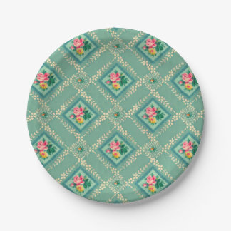 aqua behangpapier borden papieren bordje