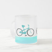 Aqua Bicycle Matglas Koffiemok (Voorkant links)