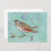 Aqua Bird Briefkaart (Voorkant / Achterkant)