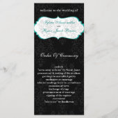 aqua black Wedding programma (Voorkant)
