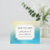 Aqua Blanc save the date (Debout devant)