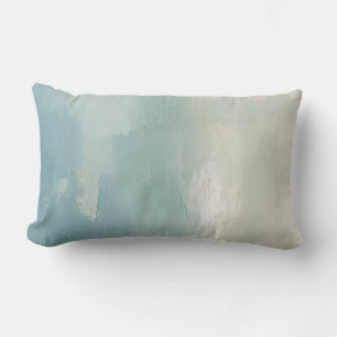 Aqua Blau Zee Groen Teal Beige Waterverf 40cm Kussen