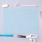 Aqua Blauw en Grijs Gestreept Weefseldocument Tissuepapier (Craft)