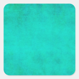 Aqua Blauw Groen Waterverf Paarse Perkamentdocumen Vierkante Sticker
