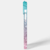 Aqua blauw Roze ombre zee sterrenstelsel abstract  Case-Mate iPhone Case (Achterkant / Links)