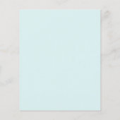 Aqua Blauw Wit Ginkgo Blad Flyer (Achterkant)