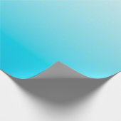 Aqua blauwe ombre achtergrond cadeaupapier (Hoek)