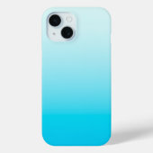 Aqua blauwe ombre achtergrond Case-Mate iPhone case (Achterkant)