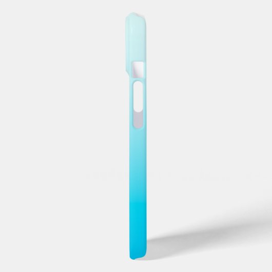 Aqua blauwe ombre achtergrond Case-Mate iPhone case (Achterkant / Links)