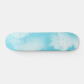 Aqua blauwe wolken skateboard (Horizontaal)