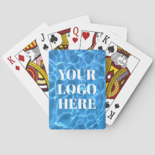 Aqua Blauwe Zwembad Foto voor Je Logo Pokerkaarten