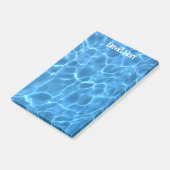 Aqua Blauwe Zwembad Post-it® Notes (Schuin)