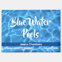 Aqua Blauwe Zwembad Reinigingsdienst