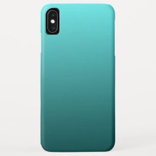 Aqua Blauwgroen Gradient iPhone XS Max Hoesje