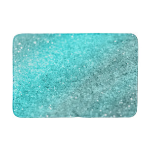 Aqua Blauwgroen Ocean Glitter #1 Badmat