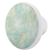 Aqua Blauwgroen Sparkle Keramische Knop (Rechts)