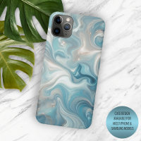 Aqua Blauwgroen Turquoise Blue Gold Marble Art Pat