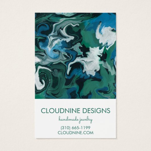 Aqua Bleu Flèches vertes Elevant Collier Bijoux (Dos)