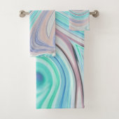 aqua bleu menthe vert lilas violet pastel arc-en-c (En situation)