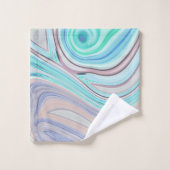 aqua bleu menthe vert lilas violet pastel arc-en-c (Gant de toilette)