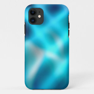 Aqua blue abstracte gradiënt iPhone 11 hoesje