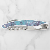 Aqua Blue Beach Party Kurkentrekker (Achterkant)