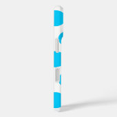 Aqua Blue Big Stippen Case-Mate iPhone Case (Achterkant / Rechts)