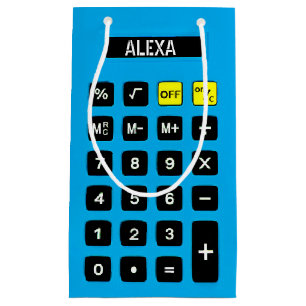 Aqua Blue Birthday Calculator Klein Cadeauzakje