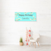 Aqua Blue Birthday Spandoek (Insitu)