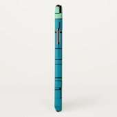 Aqua Blue Blauwgroen Green Modern Pattern Case-Mate iPhone Case (Achterkant / rechts)