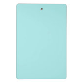 Aqua Blue Blauwgroen modern script meisjesmonogram Mini Klembord (Achterkant)