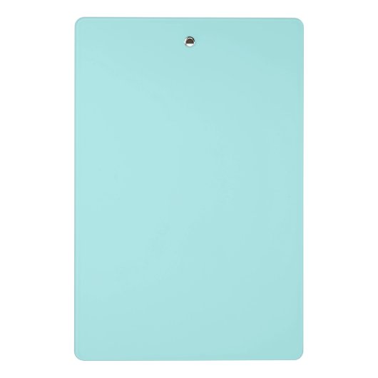 Aqua Blue Blauwgroen modern script meisjesmonogram Mini Klembord (Achterkant)