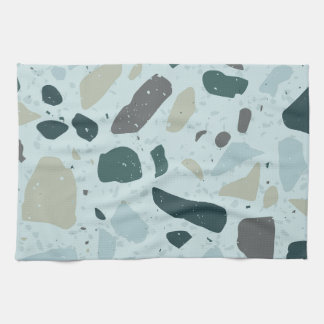 Aqua Blue Blob Keukenhanddoek