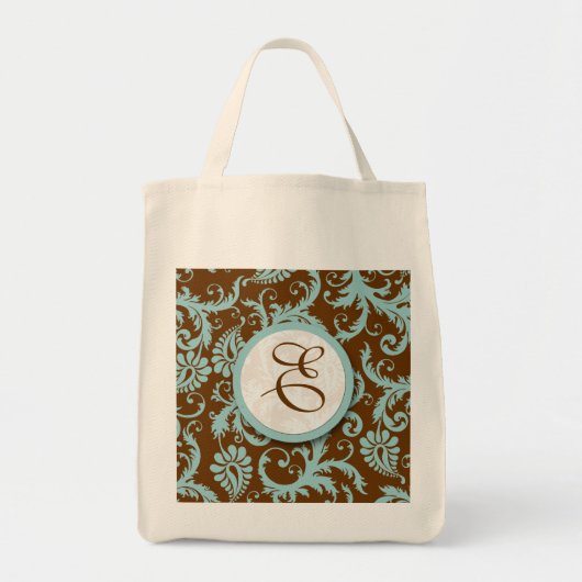 Aqua Blue Bride's Tas  Floral Wedding (Voorkant)