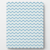 Aqua Blue Chevron Pattern Fotoplaat (Voorkant)