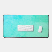 Aqua Blue Desk Mat - Grand Carton Personnalisé (Clavier et souris)