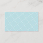 Aqua Blue Diamond Scallop Wedding Place Cards Plaatskaartje (Achterkant)