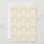 Aqua Blue en Gold Floral Shower per Mail Kaart (Achterkant)