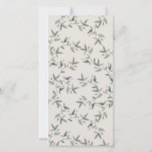 Aqua Blue Floral Teapot Cup Couples Invitation de  (Dos)