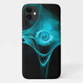 AQUA BLUE FRACTAL ROOS Case-Mate iPhone CASE (Achterkant)