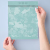 Aqua Blue Gingko laat flyer (Hand)