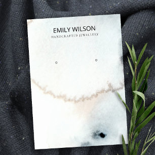 AQUA BLUE GOLD WATERVERF BRUSH EARNING DISPLAY VISITEKAARTJE