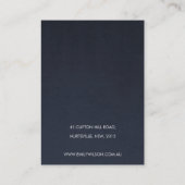 AQUA BLUE GOLD WATERVERF WAVES KETTING DISPLAY VISITEKAARTJE (Achterkant)