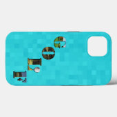 Aqua Blue Golf, iPhone 13 Hoesje (Achterkant (horizontaal))
