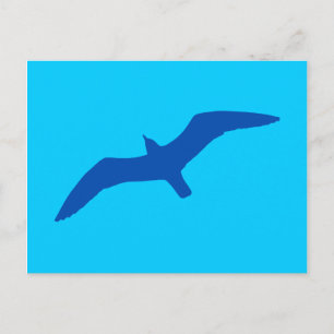 Aqua Blue Gull Briefkaart