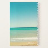 Aqua Blue Hawaiian Ocean Photo Carnet Spiral (Verso)
