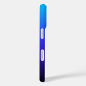 Aqua Blue Indigo en Black Ombre Case-Mate iPhone Case (Achterkant / Rechts)