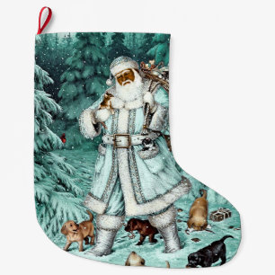  Aqua Blue-kerststaart Grote Kerstsok