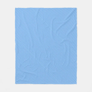 Aqua Blue Knit Crochet Stripe Textern Pattern Fleece Deken