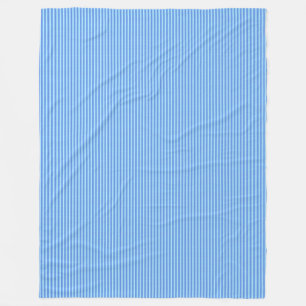 Aqua Blue Knit Crochet Stripe Textern Pattern Fleece Deken